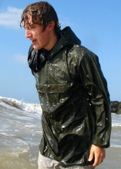 hiking in the sea