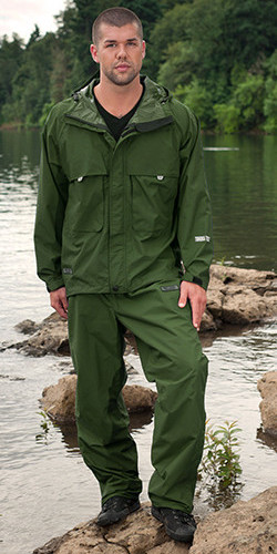 wet hiking poncho