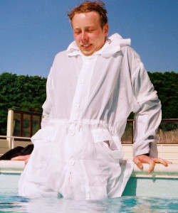 white snowsuit anorak