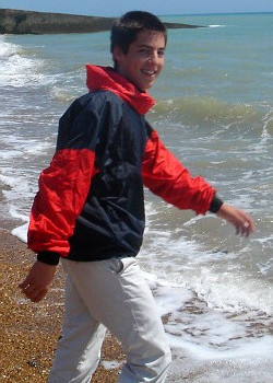 cagoule blue red survival swimming in clothes