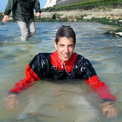 play cagoule swimming in clothes