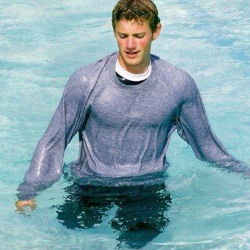 pool jump swim shirt teen boy