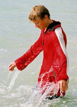 polyester swim shirt