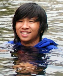 river tracing fully clothed