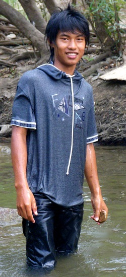 Soaking wet cotton hoodie