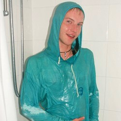 Shower in clothes
