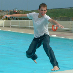 cotton pool shirt white swim in jeans