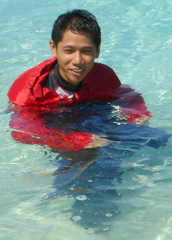 water testing the poncho hood
