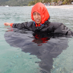 poncho hiking cape walk swim in lake