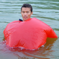 cycling through water