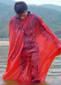 wearing a bivvy tent