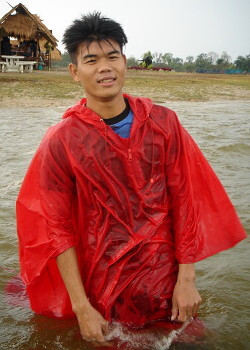 wet rain poncho