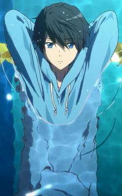 Free! Movie watersports hoodie in pool