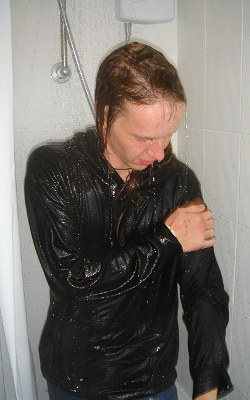 Shower in clothes
